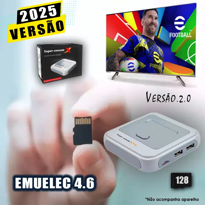 Cartão 128GB com Imagem Personalizada Ver 2.0 para Super Console X