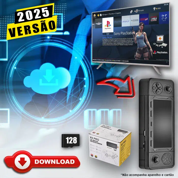 Download Imagem 4.0 com Jogos (128Gb) - Game Stick X9