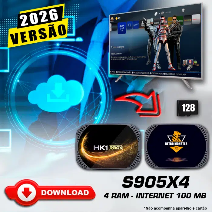 Download Imagem 5.0 com Jogos (128Gb) para Retro Monster e HK1 Rbox