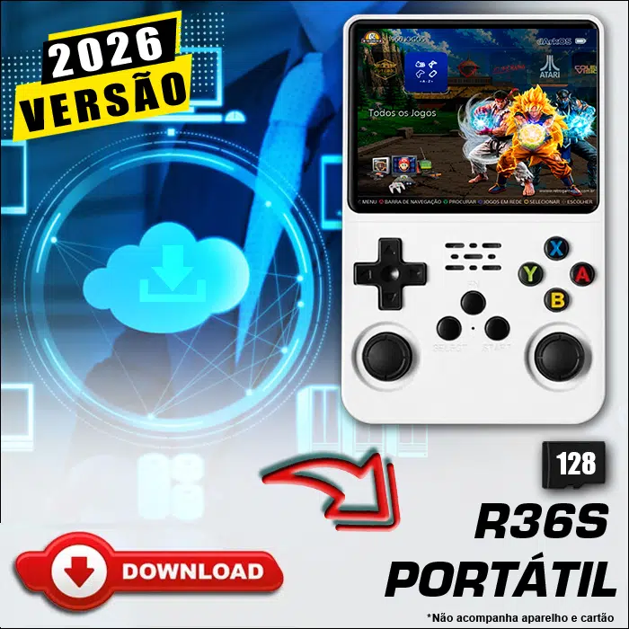 Download Imagem 4.0 com Jogos (128Gb) - Portátil R36S