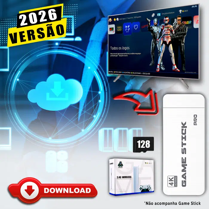 Download Imagem 3.0 com Jogos (128Gb) para Game Stick M15 Pro
