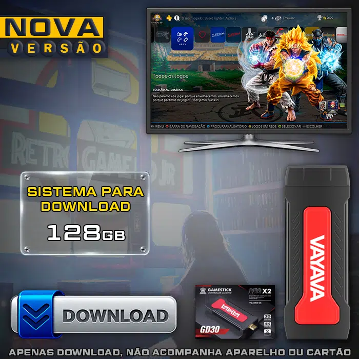 Download Imagem 7.0 com Jogos (128Gb) para Game Stick GD30