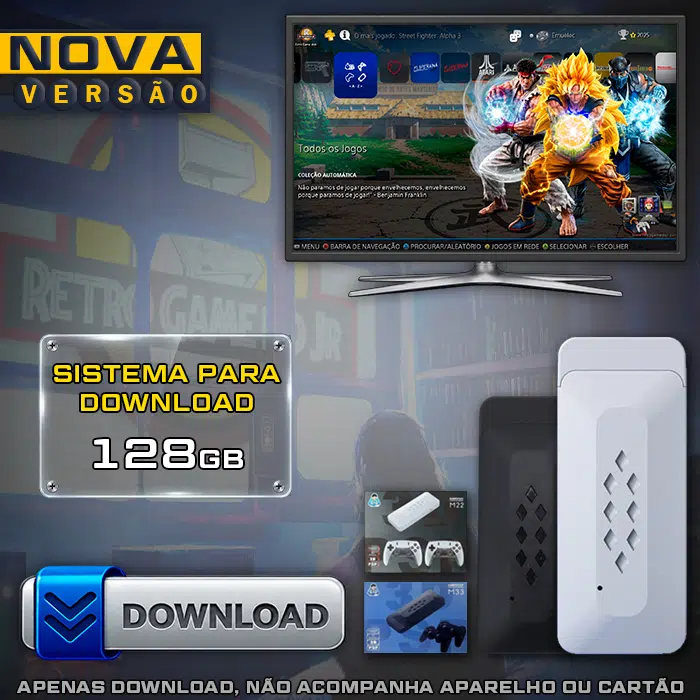 Download Imagem 7.0 com Jogos (128Gb) para Game Stick M22 e M33