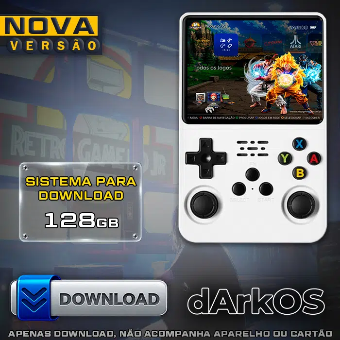 Download Imagem 4.0 com Jogos (128Gb) - Portátil R36S