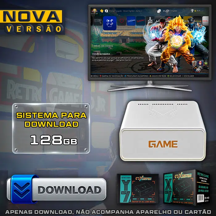Download Imagem 6.0 com Jogos (128Gb) para Game Stick Y7