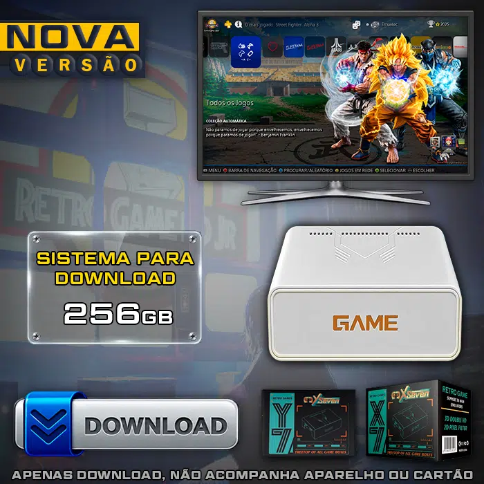 Download Imagem 6.0 com Jogos (256Gb) para Game Stick Y7