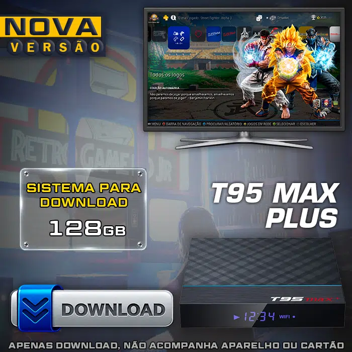 Download Imagem 6.0 com Jogos (128Gb) para RetroBox T95 Max+