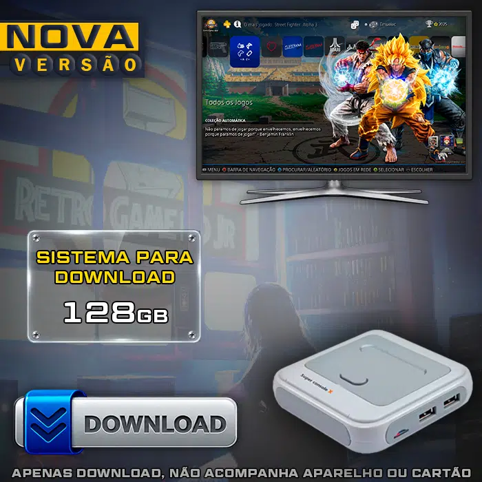 Download Imagem 7.0 com Jogos (128Gb) para Super Console X